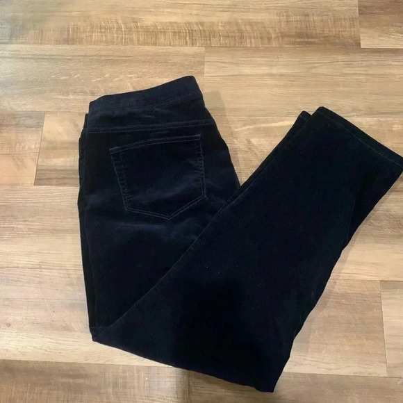 J. Jill Women’s Corduroy Pants Navy Blue Size Large Soft - Picture 1 of 5